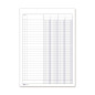 Registro 4 colonne con tracciato su pagina singola - 100 pg